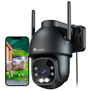 3G/4G LTE Telecamera con Sim Esterno 360° PTZ IP Videocamera Sorveglianza Visione Notturna a Colori 30M