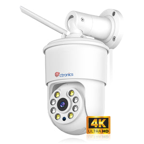 Metallo Pieno 4K Telecamera da Esterno Auto-tracking WiFi 2,4/5GHz Rilevamento Intelligente