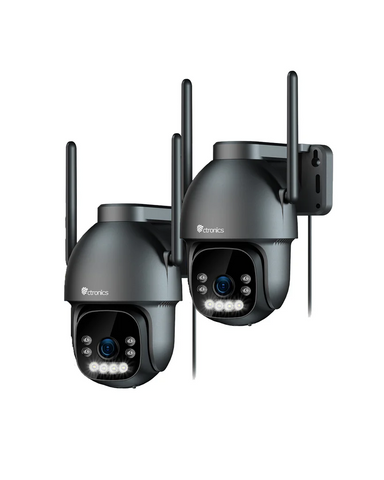 Ctronics Telecamera di Sorveglianza per Esterni 4K 8MP Ctronics-Rilevamento Umani/Veicoli/Animali