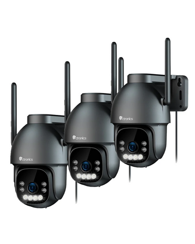 Ctronics Telecamera di Sorveglianza per Esterni 4K 8MP Ctronics-Rilevamento Umani/Veicoli/Animali