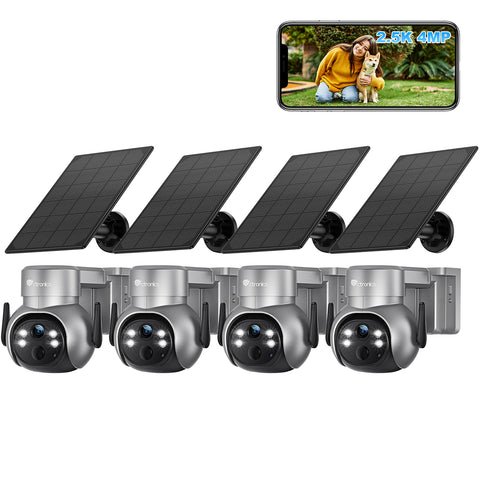 Telecamera 360 Gradi Telecamera WiFi Esterna REIGY 4MP - Con Pannello Solare, Rilevamento PIR, Audio 2 Vie, Impermeabile IP65 Telecamera Wifi Esterno Senza Fili - Foto 5