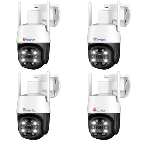 Ctronics Telecamera di sorveglianza esterna 3G/4G LTE a doppio obiettivo con rilevamento umano, zoom ibrido 6X e SIM inclusa.