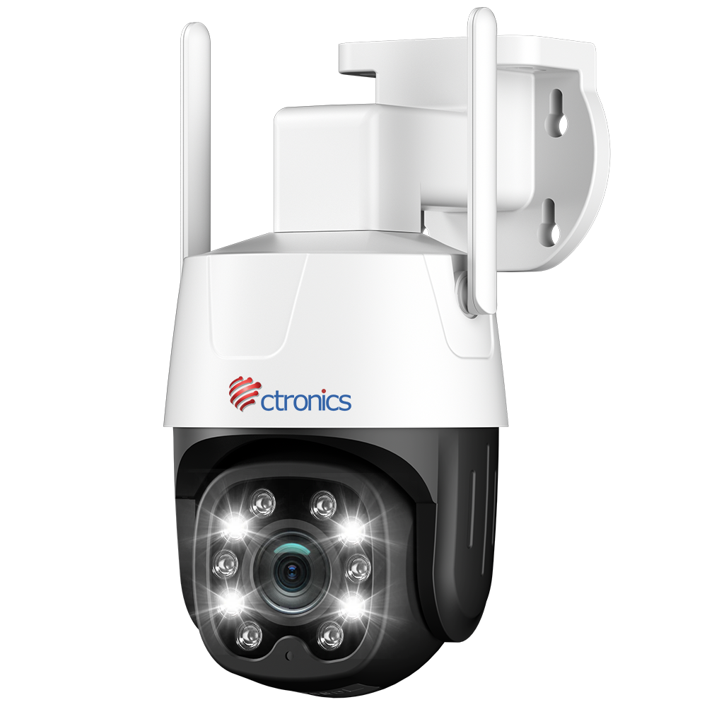 Ctronics Telecamera di sorveglianza esterna 3G/4G LTE a doppio obiettivo con rilevamento umano, zoom ibrido 6X e SIM inclusa.