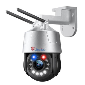 Ctronics 30X Zoom Optique 5MP Caméra Surveillance WiFi Exterieure Caméra IP WiFi PTZ 50m Couleur Vision Nocturne - fr.ctronics