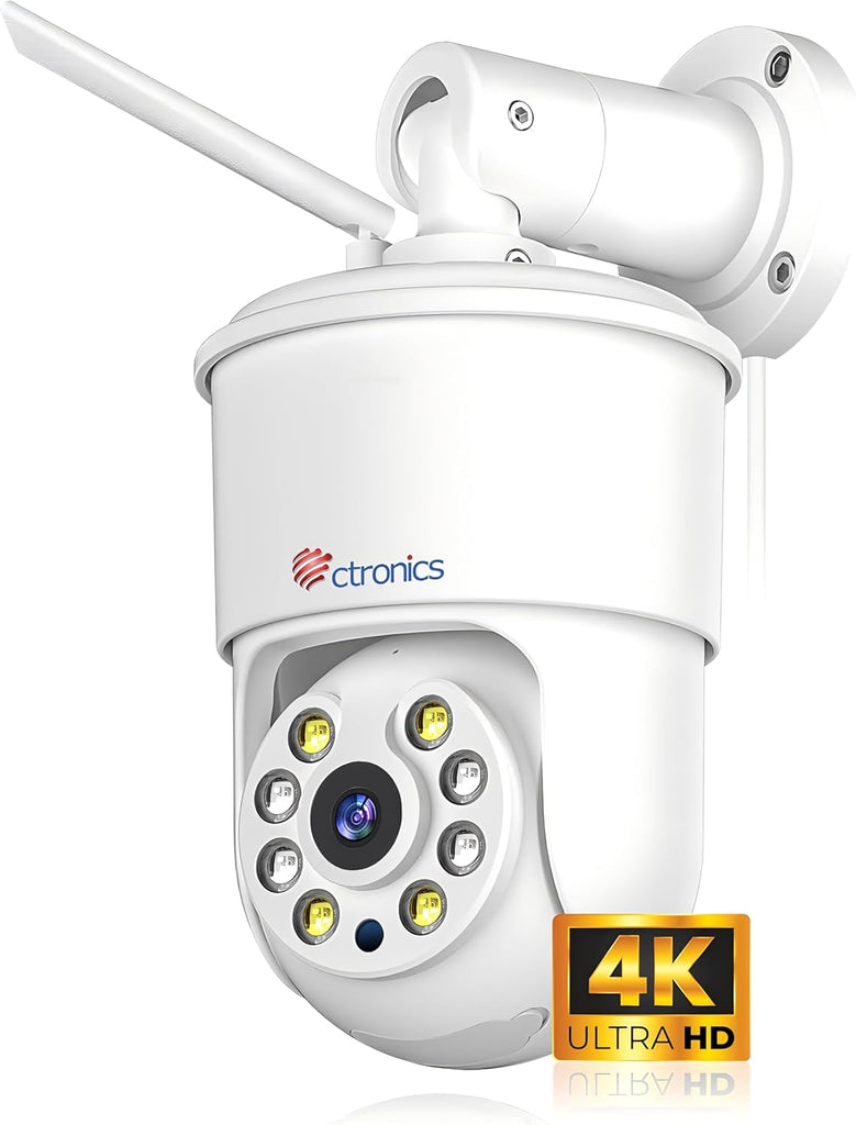 Metallo Pieno 4K Telecamera da Esterno Auto-tracking WiFi 2,4/5GHz Rilevamento Intelligente