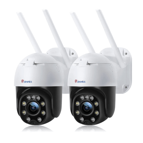 5MP Caméra de Surveillance WiFi Extérieure Ctronics Caméra Vision Nocturne Couleur 25M Détection Humaine Suivi Auto - fr.ctronics