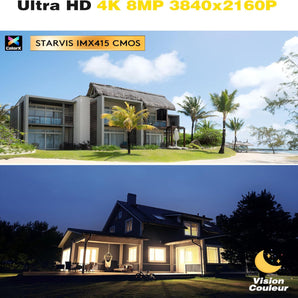 Metallo Pieno 4K Telecamera da Esterno Auto-tracking WiFi 2,4/5GHz Rilevamento Intelligente