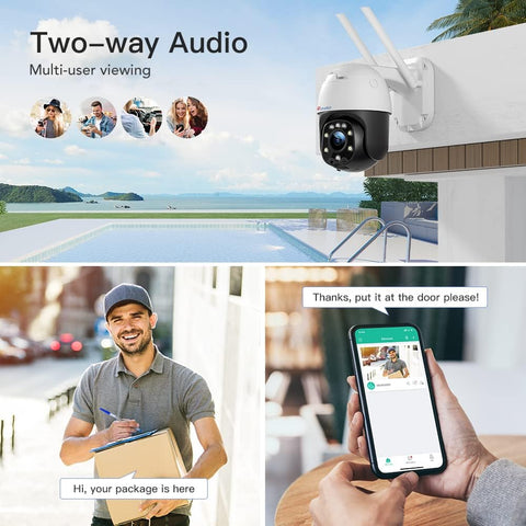 Sicurezza Casa Giardino Virtavo TL1 Telecamera WiFi Esterna: Visione Notturna A Colori, Rilevamento PIR E Audio Bidirezionale, IP66 Sicurezza Casa Giardino Virtavo TL1 Telecamera WiFi Esterna: Visione Notturna A Colori, Rilevamento PIR E Audio Bidirezionale, IP66