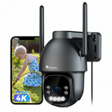 Caméra de Surveillance Extérieure 4K Ctronics PTZ 8MP