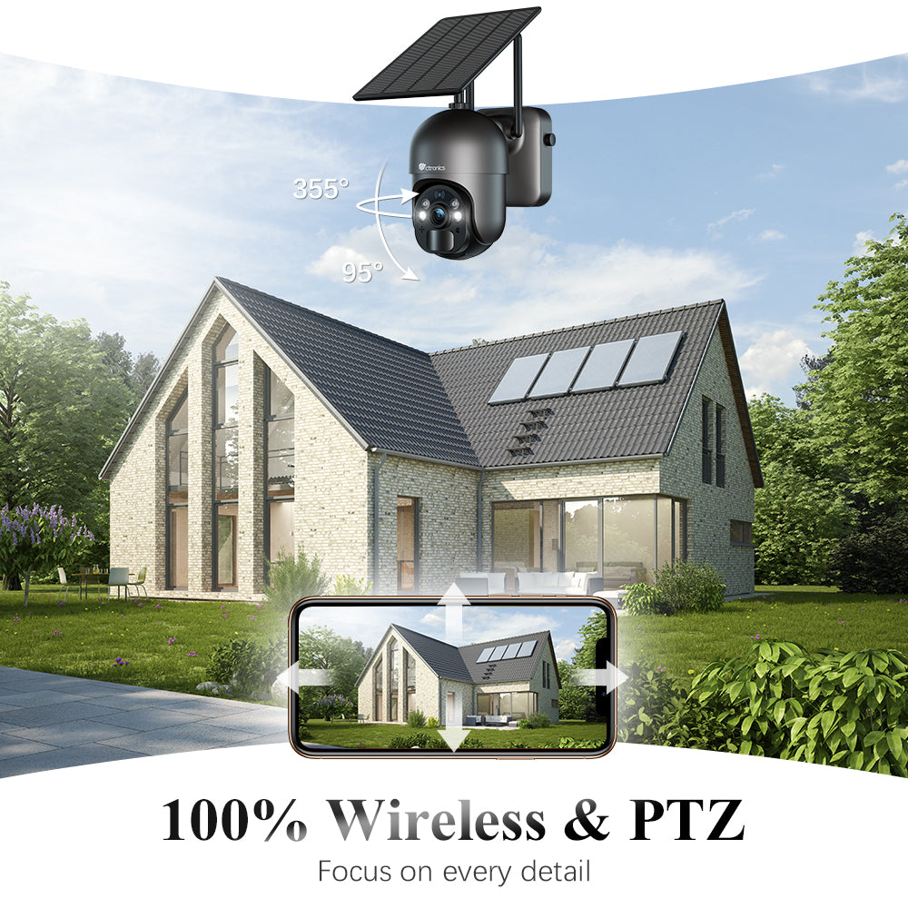 ANNKE Kit Sicurezza WiFi Esterno Con Pannello Solare - 4 Telecamere 4MP, Visione Notturna A Colori, Rilevamento Movimento - Foto 2